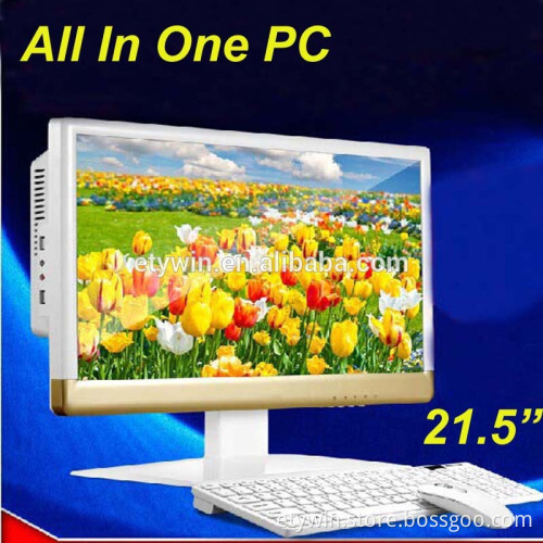 Desktop computer without CPU,all in one pc DIY all in one pc case with 21.5" LED monitor DIY desktop computer hardware case pc